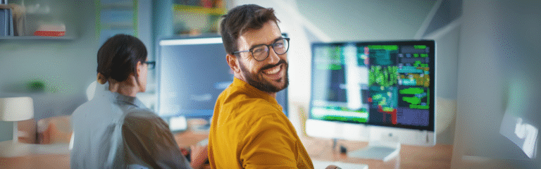 man smiling