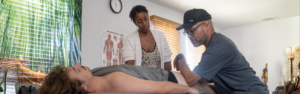 Man doing massage therapy